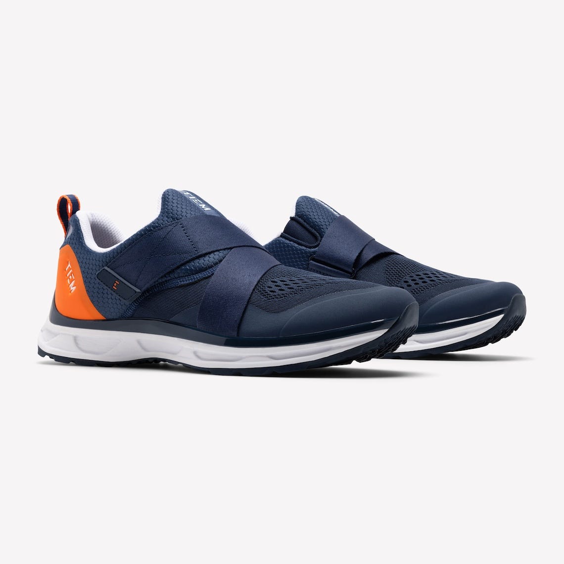 Men's TIEM Slipstream Indoor Cycling Shoe - Navy-Orange