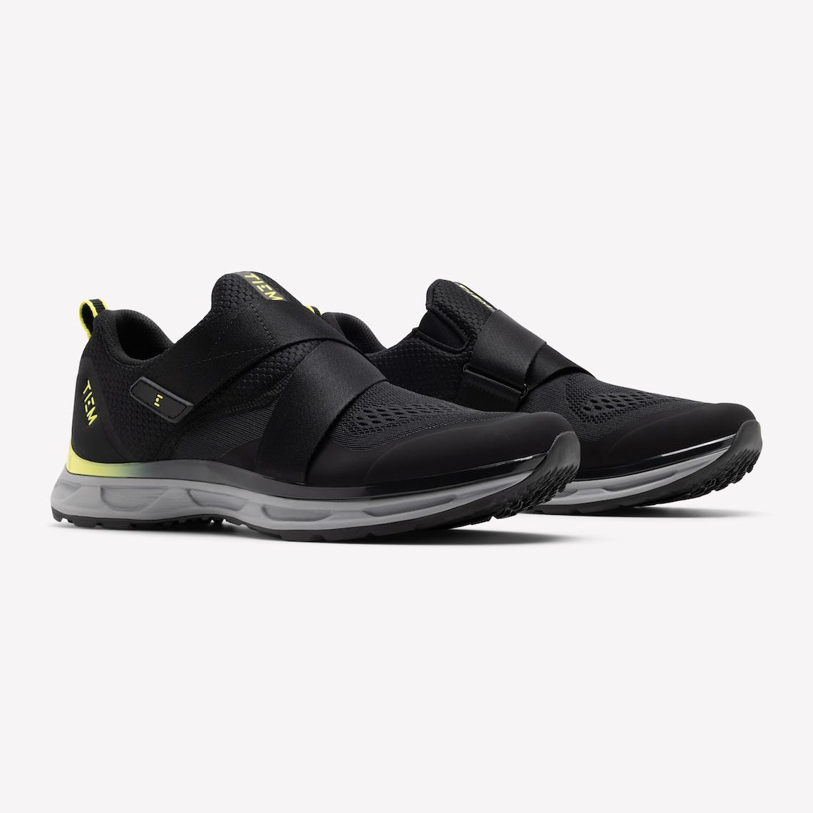 Men's TIEM Slipstream Indoor Cycling Shoe - Black-Citron
