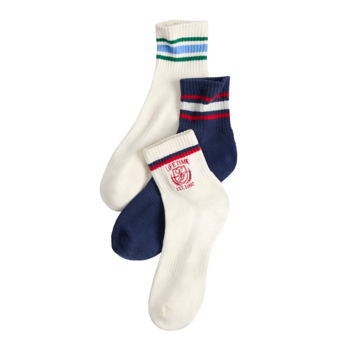 EVEREVE Lifetime Quarter Sock 3pk