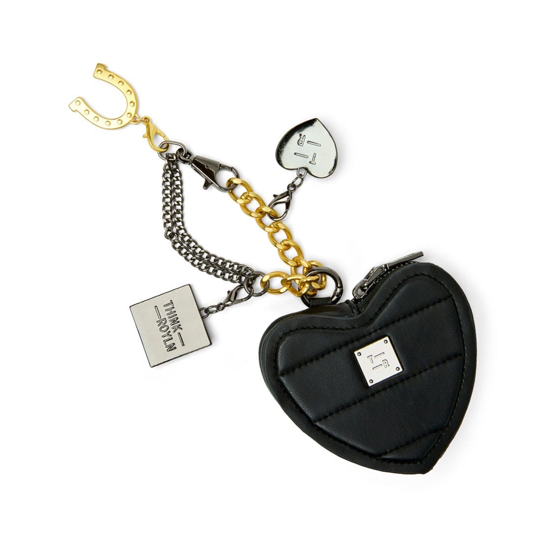 Think Royln Love Charm Keychain - Luxe Black